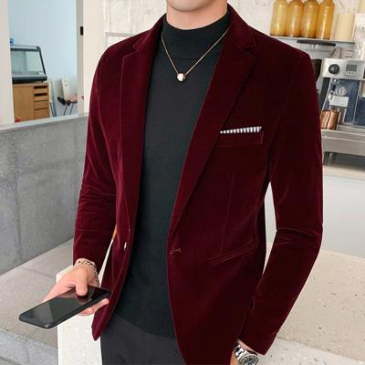 China Wholesale Custom Anti-Wrinkle Anti-Static Polyester Plus Size Chic Luxury Slim Blazers Two Piece Mens Suit for sale