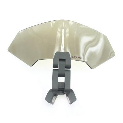 China Universal Aluminum Alloy+PP Motorcycle Windshield Adjustable Upper Upper Windscreen for sale