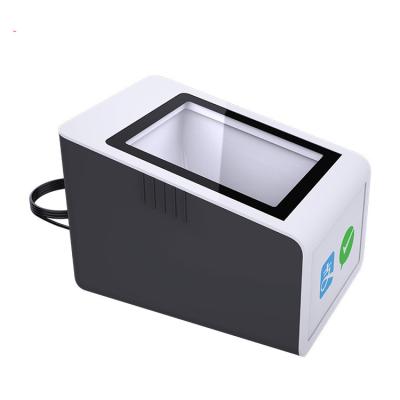 China ABS+PC POS Qr Code Reader Mobile Payment Box USB 1D 2D Barcode Reader Desktop Scanner For Ali Wechat Pay for sale