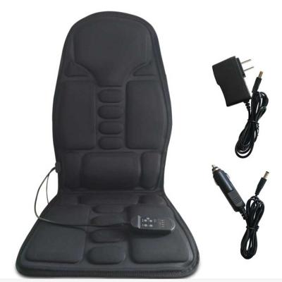 China Portable Electric Back Heated Massage Car Seat Cushion Home Office Car Seat Chair Massager for sale