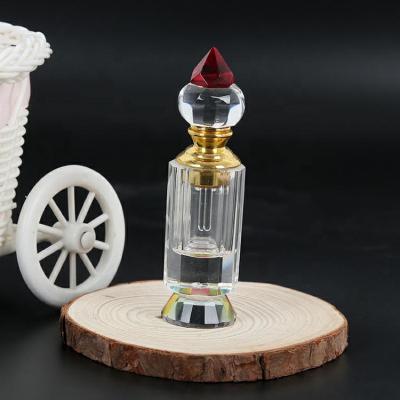 China Europe Special Design Crystal Glass Transparent Perfume Bottle For Arabic for sale