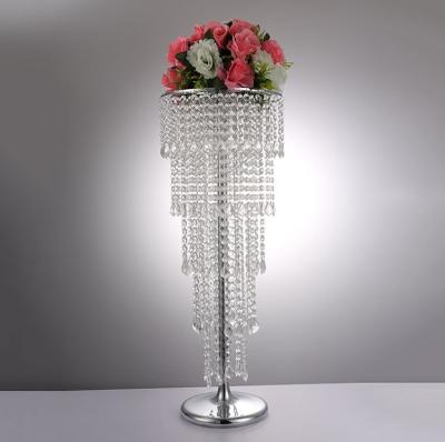 China Wedding/Home/Party/Event Acrylic Centerpieces Hot Sale Metal Flower Stand Floor Decoration For Weddings for sale