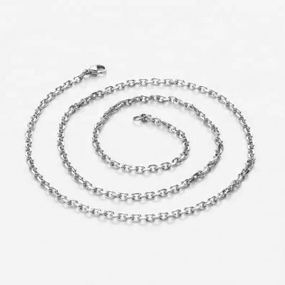 China OUMI 4.0mm Stainless Steel Jewelry CLASSIC Wide Necklace Wire O Chain Link For Men &Women for sale