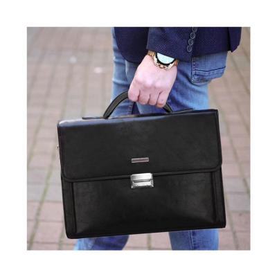 China Casual Luxury PU Material Casual Briefcase Leather Custom Designer Made Briefcase For Business for sale