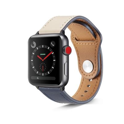 China Genuine Leather Watch Band Leather Buckle For Apple Watch 38mm 42mm Watchbands For Iwatch 4/5 Leopard Prints Watch Band 40mm 44mm Running for sale