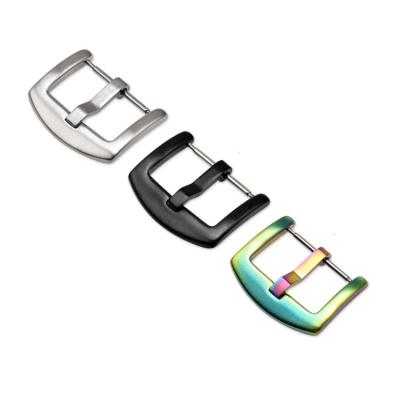 China Custom Brushed Fashion Watch Buckle 16mm 18mm Watch Band Clasp 304L Stainless Steel 20mm High Quality for sale