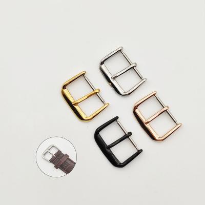 China Universal Watch Buckle 16mm 18mm 20mm Gold Stainless Steel Watch Accessories Silver Stainless Steel Buckle For Watch for sale