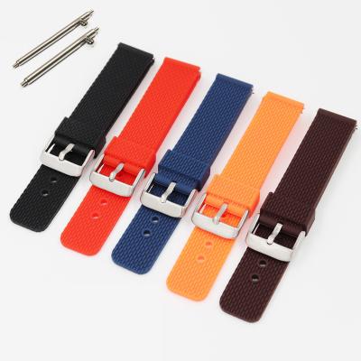 China Waterproof Men's and Women's Sports Sports Smart Watch Straps 18mm 20mm 22mm Silicone Watch Band Strap for sale