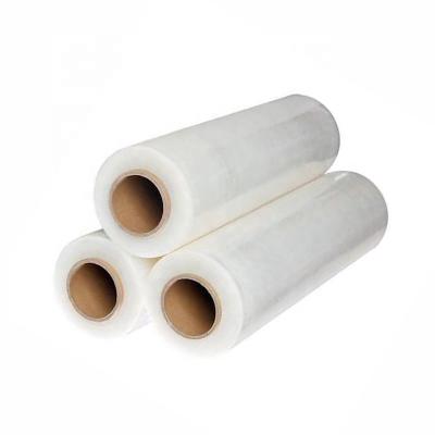 China LLDPE water soluble jumbo stretch film 50 kg film stretch jumbo roll low stretch film price for sale