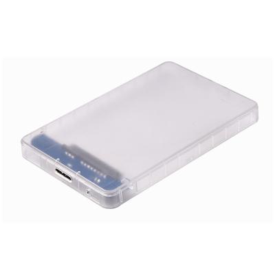 China Storage 2.5 Inch USB3.0 Hard Disk Drive Adapter Plastic Portable External Enclosure for sale