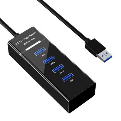 China For Desktop Laptop Adapter Usb Hub 3.0 High Speed ​​Usb Hub 4 Left Hub For Desktop PC Laptop Adapter Plastic Usb Hub office for sale