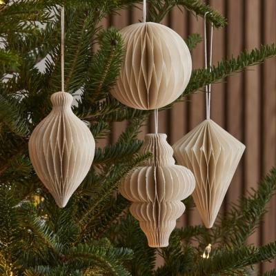 China Modern Party Decoration Window Display Decoration Paper Ornaments Christmas Tree Decoration For Christmas for sale