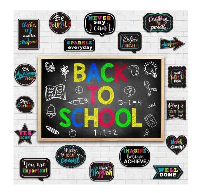 China Party Decoration Chalkboard Bright Positive Sayings Accents Motivational Signs Inspirational Cutouts Motivation Cards Yummy Colors for sale