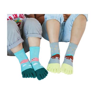 China Five Customization Cute Factory Breathable Children's Finger Socks Cotton Cartoon Support Autumn And Winter Direct Sales And Fast Shipping for sale