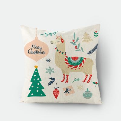 China 2022 Custom Series Anti-Static Alpaca Digital Printing Canvas Pillow Case Nordic INS Cushion Cover for sale