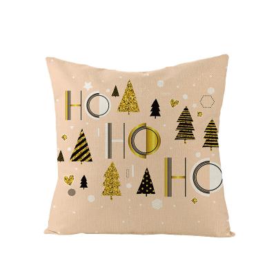 China New Style 2022 Wholesale Anti-static Christmas Cushion Cover Snowflake Skin Peach Sofa Pillowcase Home Decor for sale