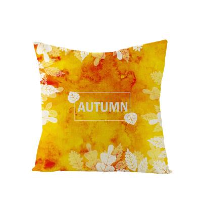 China Fall Anti-static Nordic Style Pillow Case Thanksgiving Truck Pumpkin Harvest Autumn Amazon Cushion Canvas Cover for sale