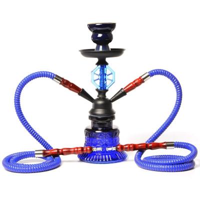 China New 2022 New Style Hookah Set Double Hose Arabic Portable Hookah Premium Hookah 2 Hose Set Smoking Accessories for sale