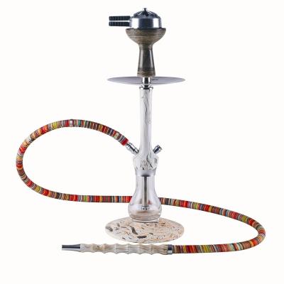 China New Style 2022 New Design Large Size Hookah Shisha Solid Wood Glass Shisha Pipe Alone for sale