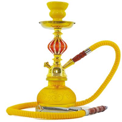 China Arabic Portable Hot Sale Tube Hookah Shisha Pipe Single Vase Pipes For Tobacco Bowl Ceramic Tongs Hookah Smoking Full Set for sale