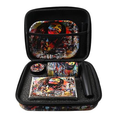 China Wholesale Portable Metal 7 Pieces Smoking Grinder Rolling Tray Pipe Smoking Accessories Tobacco Kit for sale