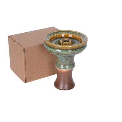 China Wholesale High Quality 100% Smoking Clay Glaze Premium Shisha Tobacco Bowl Shisha Narguile Hookah Bowl for sale