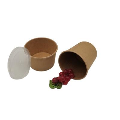 China Eco - Friendly Disposable Hot Paper Soup Bowl With Lid Eco Friendly Soup Cup for sale