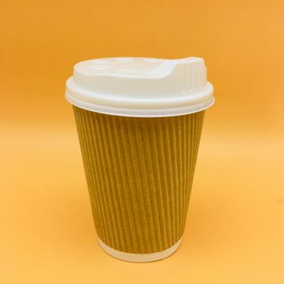 China 8oz Disposable Double Wall Paper Coffee Cup With Eco Friendly PLA Coating for sale