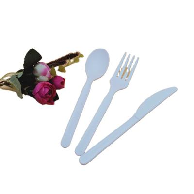 China Wholesale Disposable Flatware Disposable Dinnerware Sets 100% Biodegradable CPLA 7 Inch Cutlery Set for sale