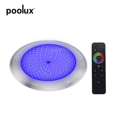 China Underwater Pool Light Ultra Thin 8mm Super Thin Resin Filled LED Pool Lamp IP68 Underwater RGB Led Pool Light for sale