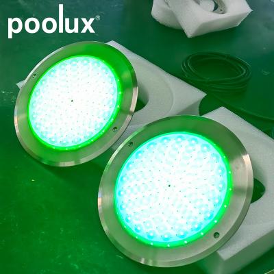 China AC 12V IP68 RGB 260mm 8mm Thickness 316SS Wall Mounted Led Swimming Pool Underwater Lights zu verkaufen