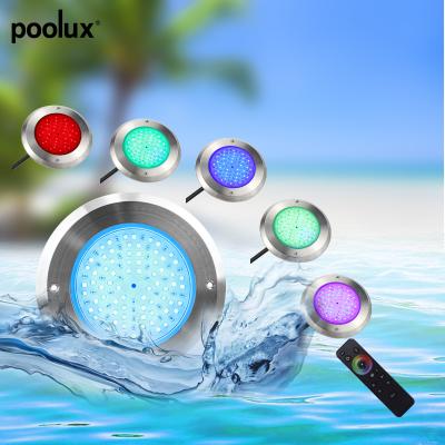 China Underwater Swimming Pool Light 2022 IP68 316L Super Thin Flat Stainless Steel Resin Filled Underwater Swimming Pool Lights zu verkaufen