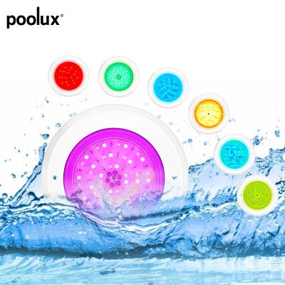 중국 Swimming Pool Underwater Light IP 68 Mini Slim LED Wall Mounted Flexible PC Pool Light 판매용