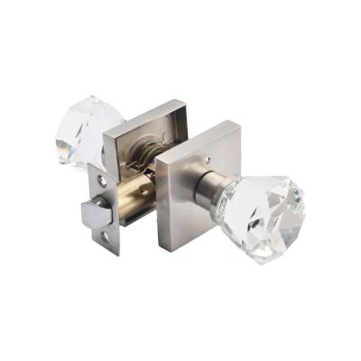 China Apartment Crystal  Diamond Glass Privacy  Door Lock Combination Door Handle Locks without key door knob lock for sale