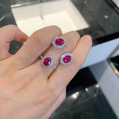 China CaiBao Ring Vintage Ring CLASSIC Wholesale Women's Jewelry Luxury Cubic Zirconia Jewelry Sets for sale