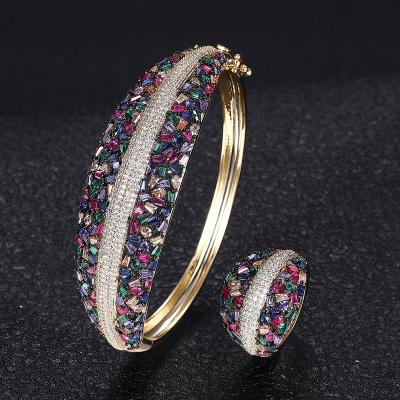 China BAOYI CLASSIC Luxury Disco Ball African Bracelet Ring Set Fashion Jewelry Sets for Women Wedding Engagement for sale