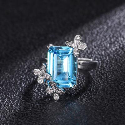 China BAOYI CLASSIC Wedding Finger Zircon Ring For Women for sale