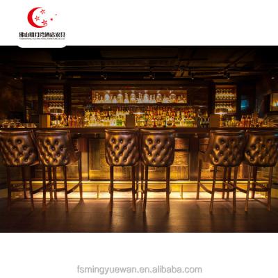 China Antique Design Solid Wood Wooden Restaurant Bar Furniture Set for sale