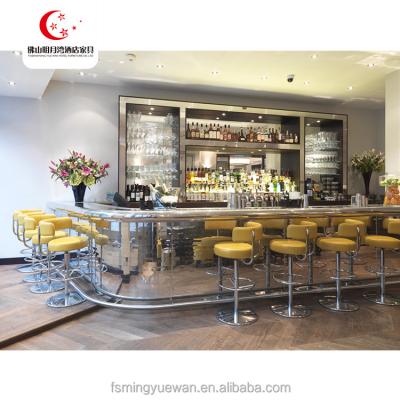 China Solid Wood Modern metal bar stool metal design with wood seating for sale