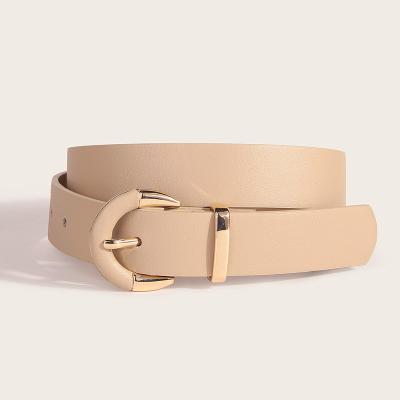 China Wholesale New Elegance Style High Quality PU Belt Pure Color Elegance Belt For Women for sale