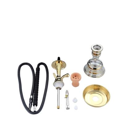 China Glass Hookah Shesha Shisha Chicha Egyptian Fancy Egyptian Hookah Living Room Zinc Alloy With Leather Case for sale