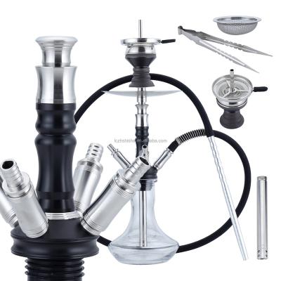 China SS304 China Manufacture Professional Portable Shisha Hookah Black Stainless Steel Cheap Hookah for sale