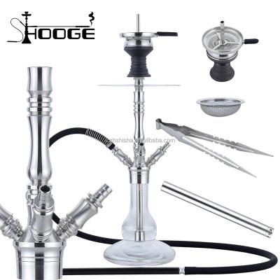 China High quality SS304 304 stainless steel hookah shisha 4 German pipes hookah have strong research and development capabilities for sale