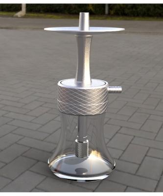 China SS304 Teach High Luxury Cigarette Holder Modern Aluminum Shisha Hookah With 1 Hose for sale