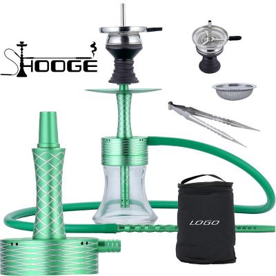 China 2022 Newest Aluminum Hookah Design Travel Narguile Shisha Hookahs Set Portable Shisha for sale