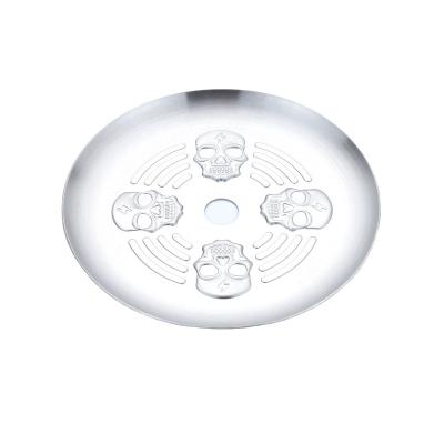 China Customized Logo SS304 Stainless Steel Shisha Tray Stainless Steel Hookah Plate for sale