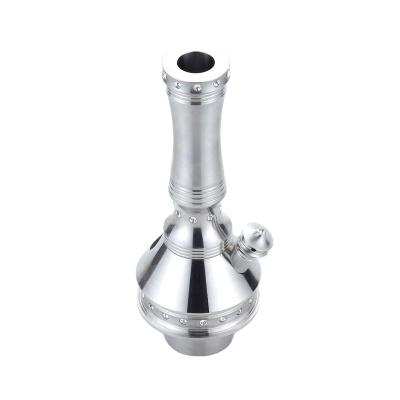 China Luxurious SS304 Small Newest Diamond Stainless Steel Hookah Base Shisha Accessories with 1 Hose for sale