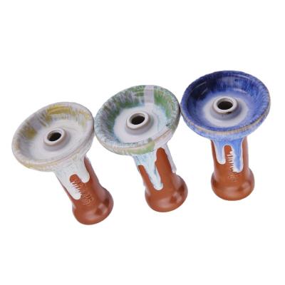 China High Quality Handmade Ceramic Hookah Bowl Ceramic Shisha Caly Hookah Bowl for sale