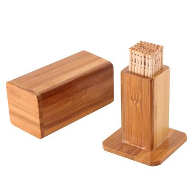 China Viable Direct Supply Fine Quality Factory Wooden Toothpick Box Customized Listing Service Toothpick Storage Box for sale