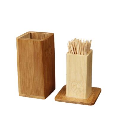 China Workable Price Top Selling Canteen Toothpick Box Wooden Kitchen Tools Customized Toothpick Box for sale